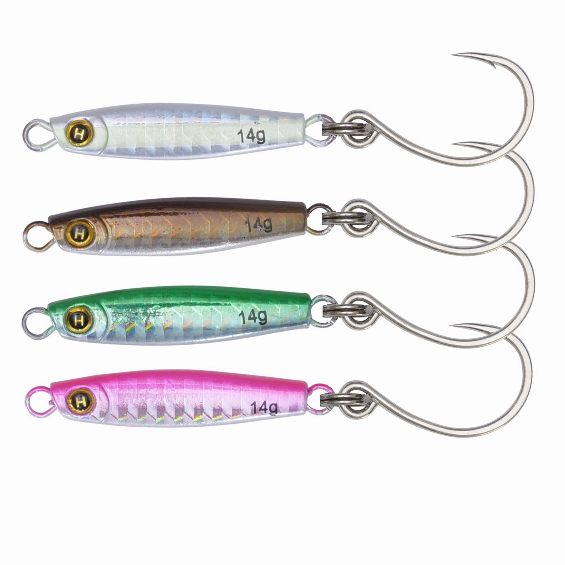 1/2oz (1.5") Heavy Minnow Jig Bundle (4pc)