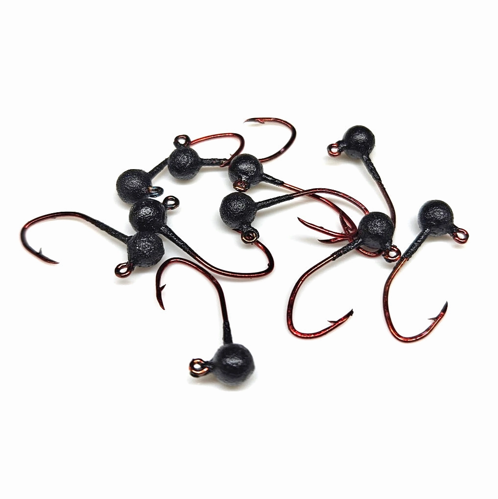 Red Sickle Jig Hooks