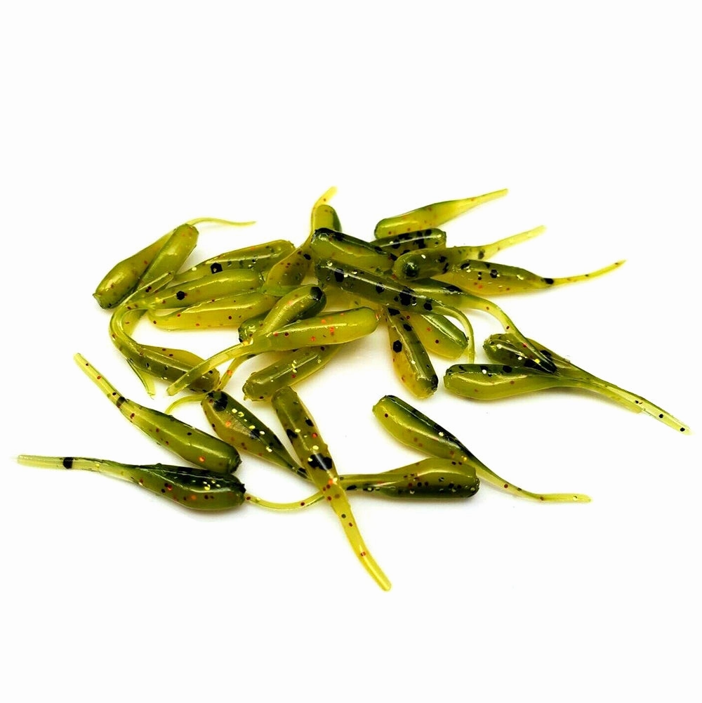Yellow Perch - 1" Micro Shad Stinger Tails
